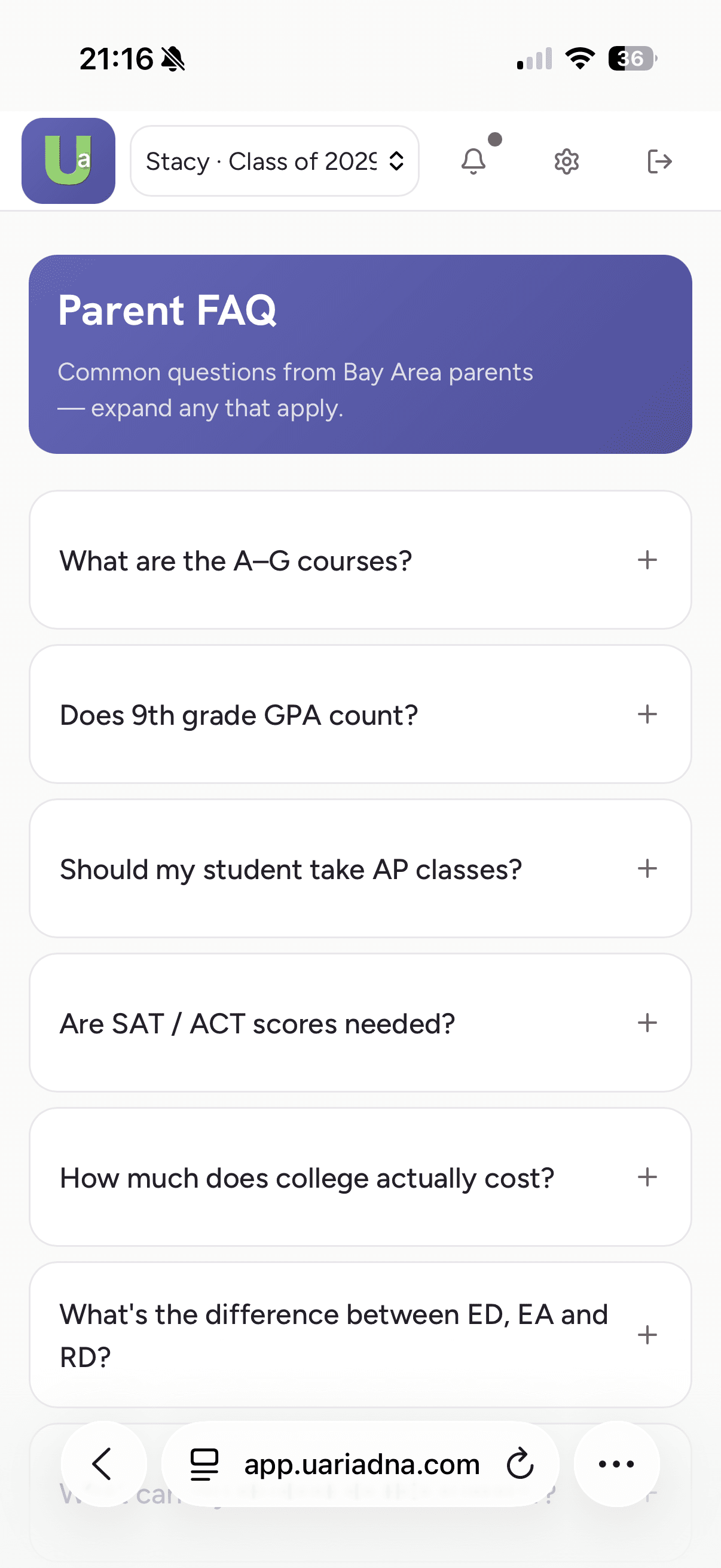 U-Ariadna — Parent FAQ