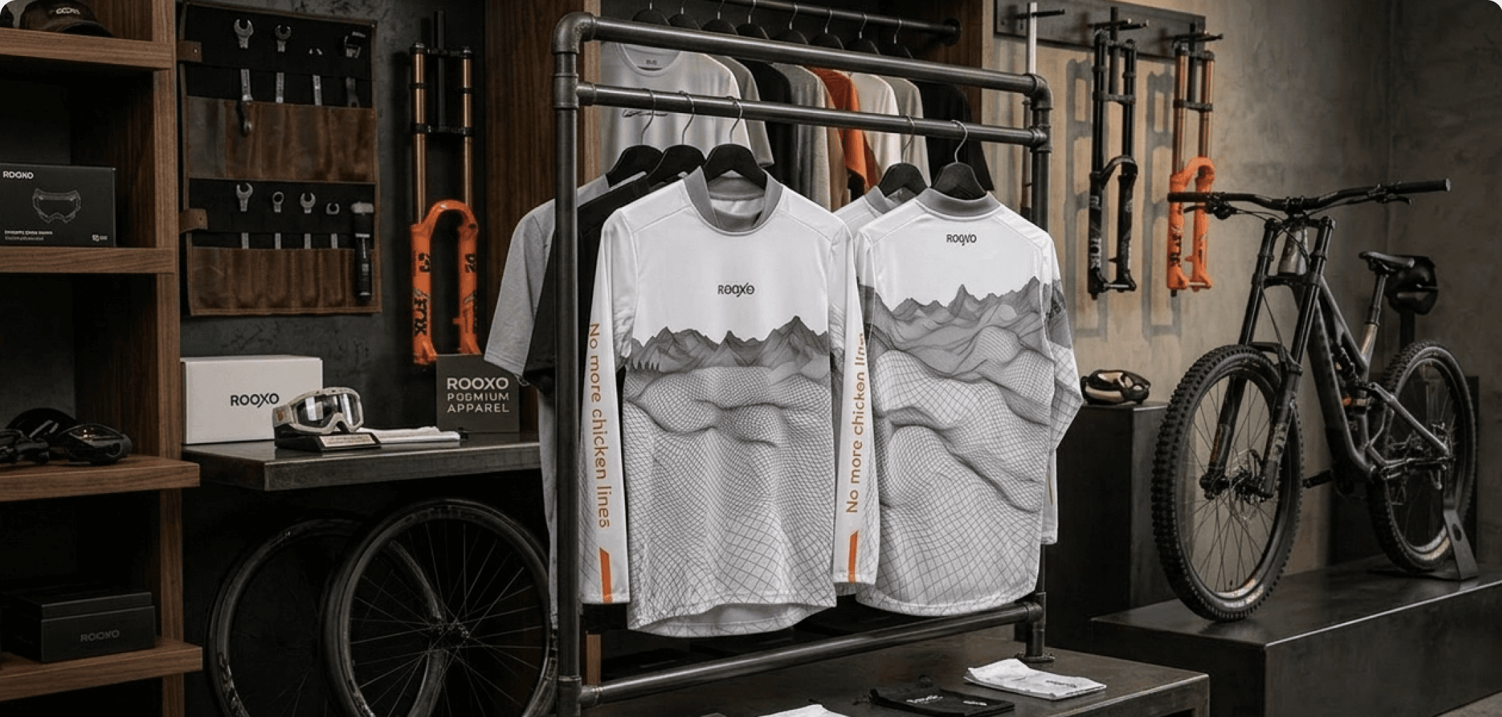 ROOXO packaging, wide view